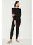 Kadın Uzun Kol Bisiklet Yaka Termal Takım 405152 / 409003 Siyah 8