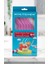 Pembe Renkli Plastik Pipet ve Temizleme Fırçası - 6'lı Kristal Pembe Renkli Pipet 1