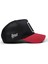 V1 Trucker Kurukafa - 2 Kod Logolu Unisex Kırmızı Siperli-Siyah Şapka 2