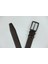 %100 Deri 3.5 cm Tbk 014 Düz Koyu Kahverengi 2