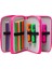 Pembe Kız Desenli Pvc Üç Bölmeli Kız Çocuk Organizer Kalemlik Kalem Kutusu -CP7002 4