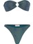 Tokalı Simli Indigo Straplez Bikini 1