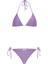 Lurex Lila Üçgen Bikini Takım 1