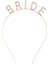 Rose Gold Bekarlığa Veda Kristal Taş Bride Tacı 1