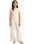 Kız Çocuk Wide Leg Waffle Cepli Geniş Paça Pantolon E8293A825AU 4