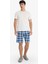 Regular Fit Kareli Cepli Şort Pijama Altı E7190AX25HS 2