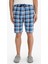 Regular Fit Kareli Cepli Şort Pijama Altı E7190AX25HS 4