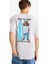 Boxy Fit Bisiklet Yaka Sırt Baskılı Kısa Kollu Tişört F4541AX25HS 1