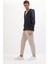 %100 Pamuk Jogger Slim Fit Dar Kesim Beli Bağcıklı Gabardin Pantolon D8607AX25SP 3