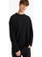 Boxy Fit Rahat Kesim Bisiklet Yaka Yumuşak Kumaş Basic Düz Sweatshirt F4642AX25AU 1