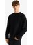 Boxy Fit Rahat Kesim Bisiklet Yaka Yumuşak Kumaş Basic Düz Sweatshirt F4642AX25AU 4