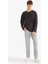 Boxy Fit Rahat Kesim Bisiklet Yaka Yumuşak Kumaş Basic Düz Sweatshirt F4642AX25AU 2
