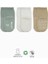 Bistyle Basic Kaymaz Penye Soket Çorap 3'lü BS10107 Nil Ekru Bej 1
