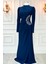 Miray Tesettür Abiye Lacivert 2