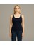 Kadın Siyah Kalın Askılı T-SHIRT-D815 1