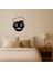 Gülümseyen Bıyıklı Emoji Dekoratif Tablo - NEONX1156-9330 1
