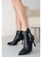 Biort Siyah Ince Topuklu Fermuarlı Bot 2