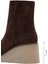 Kadın Kahverengi Fermuarlı Dolgu Topuklu Süet Deri Bot 25AFD152710 2