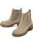 Kadın Bej Kalın Tabanlı Süet Deri Chelsea Bot 25WFD180010 3