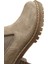 Kadın Bej Kalın Tabanlı Süet Deri Chelsea Bot 25WFD180010 8
