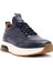 Erkek Lacivert Bağcıklı Kalın Tabanlı Deri Sneaker 25WFD642318 6