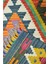 Yün Iplikten El Dokuma Koyu Yeşil Afgan Kilim 82X122 cm (1 M²) 5