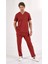 Yanık Turuncu U-Flex Likralı Scrubs Takım 4