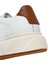 Erkek Beyaz Bağcıklı Kalın Tabanlı Deri Sneaker 25WFD611618 9