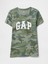 Kadın Kamuflaj Gap Logo T-Shirt 2