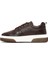 Erkek Kahverengi Bağcıklı Kalın Tabanlı Deri Sneaker 25WFD6408FT 2