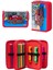 Araba Desenli Pvc Üç Bölmeli Erkek Çocuk Organizer Kalemlik Kalem Kutusu -CP7002 1