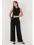 Wide Leg Yüksek Bel Geniş Paça Palazzo Pantolon Bayan Pantolon 65271262 4