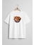 Oversize Croissant Bread Kruvasan Sepeti Göğüs Tasarımlı Unisex T-Shirt 1