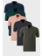 Pamuklu Regular Fit Düğmeli Polo Yaka 5'li Paket T Shirt Erkek T Shirt 5902127S5 1