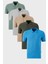 Pamuklu Regular Fit Düğmeli Polo Yaka 5'li Paket T Shirt Erkek T Shirt 5902127S5 1