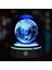 Dünya Tasarımlı USB Li Dönen Cam Küre 1