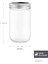 Beyaz 650ML Boyunsuz Şeffaf Cam Kavanoz, Kullanışlı ve Şık Tasarım 2