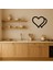 Sanatsal Kalp Detaylı Mdf Duvar Sanatı - LORCE6807-8001 2