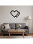 Sanatsal Kalp Detaylı Mdf Duvar Sanatı - LORCE6807-8001 4