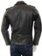 Hakiki Deri Siyah Biker Fermuarlı Erkek Deri Ceket 5