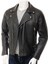 Hakiki Deri Siyah Biker Kemerli Erkek Deri Ceket 1