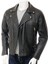 Hakiki Deri Siyah Biker Kemerli Erkek Deri Ceket 3