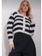 Siyah Çizgili Triko Hırka 1
