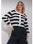 Siyah Çizgili Triko Hırka 3