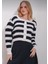 Siyah Çizgili Triko Hırka 4