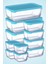 Mavi Kapaklı 11 Parça Saklama Kabı Seti, 3 Büyük, 4 Orta, 4 Küçük 1