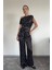 Asimetrik Puantiyeli Premium Takım- Siyah 4