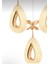 Damla Model 3'lü Gold 3 Renk Modu Ledli Kristal Taşlı Modern Salon Mutfak Oturma Odası LED Avize 3