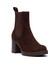Kadın Kahverengi Topuklu Süet Deri Chelsea Bot 25WFD153710 8