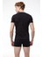 Erkek Siyah Yuvarlak Yaka Kısa Kollu Modal T-Shirt Body 030 2